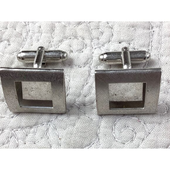 4 pairs of Vintage Gold & Silver Tone Cufflinks & 2 Tie Clips - Picture 6 of 7